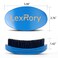 Wave Brush 360 Degree Curved for Men - Medium Hard Hair Brushes, Natural Palm Brush with Boar Bristles Firm Nylon for Wavy Hair Routine Brushing (Blue)