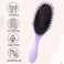 Curly Defining Brush, Curly Hair Styling Brushes Detangler Soft Bristle Hair Brush 1-Pack (Purple)