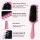 Curl Defining Brush, Boar Bristle Hair Brush Gifts for Women and Men &ndash; Shape, Volumize, and Detangle Curly Hair Styling Wet Brush with Reduced Pulling and Curl Separation Pink