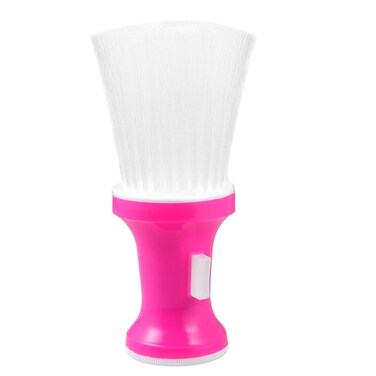 Beaupretty Barber Brush,Large Neck Duster Powder Brush Hairdressing Brush Professional Hair Salon Brush Hair Cleaning Brush(Pink)
