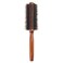 Boar Bristle Round Brush，Natural Bristle Hair Brush Wooden Handle Styling Brush Prevents Tangles and Anti-Static for Hair Blowing, Styling, Curling, Detangling and Straightening(size:22.3x4.7cm)