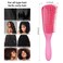 Detangling Brush for Natural, Curly, Afro 3a to 4c Hair - Suitable for Kinky, Wavy, Coily, Wet, Dry, Oily, Thick or Long Hair (Pink)