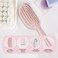 Hair Brushes and Comb Set For Women Gift 14pcs Pink Paddle Detangling Vent Brushes For Styling White Rat Tail Comb Wide Teeth Mini Travel Combs For Parting Gifts For Wife Girlfriend Mom