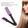 Double Brush Comb,ANGGREK Comb For Straightening Hair Hair Straightening Plywood Soft Prevent Static Comb Clamp Hair Brush Straightener with Ergonomic Handle