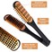 Clamp Hair Brush Straightener Detangler Comb Smoothing Nylon Bristle Double Sided Straightening Air Vented Flat Hair Styling Tool for Wet,Dry,Thick,Long Hair