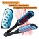 Clamp Hair Brush Double Sided Straightening Detangler Comb Smoothing Nylon Bristle Straightener Air Vented Flat for Wet,Dry,Fine,Thick Natural Long Hair