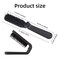 Foldable Hair Brush, Collapsable Pocket Portable Brush Suitable for Men and Women Travel, Camping, Home, Etc, Compact Massage Brush for Thin Thick Dry Wet Curly Straight Hair (Black)