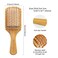 Hair Brush-Natural Wooden Bamboo Bristles Paddle Hairbrush Large. Eco-Friendly Massage Scalp &amp; Detangling All Hair Types. No More Tangle.