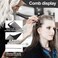 3 Pcs Slick Back Grooming Set - Edge Brush, Bristle Brush, Rat Tail Comb &amp; Teasing Brush for Smoothing Hair &amp; Flyaways - Black