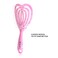 Curved Vented Hair Brush Pink, Detangling Paddle Brush for Faster Blow Drying, Hairbrush for Curly, Thick, and Straight Hair, Dry and Wet All Hair Types