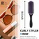 Hair Brush for Women Men Curly Wet or Dry Hair Classic Detangling Brushes 9 Row for Natural Thick Hair, Blow Styling Separating, Shaping Defining Curls Tools Travel Bristle Hairbrush
