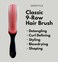 MDSTYLE Hair Brush for Curly, Thick, Wavy and Coily Hair - Curl Defining, Detangling, Styling, Blowdrying, Shaping - 9 Row Detangler Brush for Women and Men - Dry or Wet (Black Small 1pc)