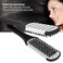 Clamp Double Sided Brush, Double Brushes Comb Clamp Hair Brush Hair Straightening Comb DIY Salon Hairdressing Hair Straightener Anti-static Dual Brush Comb for Home and Salon Hair Styling Use