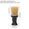 Neck Duster, Soft Barber Powder Brush Haircutting Cleaning Brush Hairbrush Neck Duster with Powder Dispenser for Neckline and Ears After Haircut(Black)