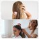 VOCOSTE Hair Brush, Portable Hair Brush, Detangling Hair Brush, Mini Egg Shape Massage Hair Brush for Travel, Pink