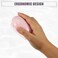 VOCOSTE Hair Brush, Portable Hair Brush, Detangling Hair Brush, Mini Egg Shape Massage Hair Brush for Travel, Pink