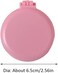 Saycker 3pcs Portable Folding Hair Brush with Mirror,Foldable Travel Mirror Hair Brushes Round Pocket Hair Brush Mini Hair Massage Comb Compact Hair Brush for Men Women and Girls(Black+White+Pink)