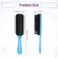 VOCOSTE Hair Brush, 9 Row Styling Brush for Women, Detangling Brush Travel Wet Hair Brush, for Curly Straight Wavy Hair, Barber Brush Tools, Blue Black