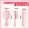 24 Pcs Mini Hair Brush Set 12 Travel Wet Dry Hair Combs Small Pocket Detangling 12 Plastic Combs for Spa Birthday Sleepover Bridal Shower Bachelorette Christmas Party Gift Box(Pink)