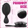 Cheerleading Hair Brush Set - 12 Pcs Mini Detangling Travel Brushes for All Hair Types, Extensions &amp; Wigs