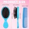 Gerrii 70 Pcs Mini Wet Hair Brush Hair Combs Set 35 Small Detangler Hair Brush Travel Detangling Brush 35 Colorful Plastic Hair Combs Soft Bristles Hair Brush for kids Women Baby Girl (Pastel Colors)