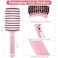 Zopeal 9 Pcs Detangling Brush Bulk Boar Bristle Hair Brushes Curved and Vented Detangler Hairbrush for Women Men Shiny Detangling Dry, Wet, Curly, Thick or Straight Long Blowing Hair Accessories