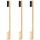 Geiserailie 3 Pieces Hair Edge Brushes 2-in-1 Edge Mustache Hair Brush Comb Gentle Control Wood Eyebrow Tool