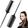 2 Pcs Black Smoothing and Sectioning Brush Set - Double-Sided Comb for Edge Teasing, Parting, and Ballroom Dancing Hairstyling