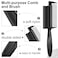 Rozer 4 Pcs Barber Fade Brush -2-in-1 Nylon Brush with Comb Professional for Barber and Stylist Comb Hair Styling Tool
