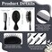 48 Pcs Mini Hair Brush and Combs Set Bulk for Homeless Individually Wrapped Curly Hair Thick Long Smoothing Hair Brush Detangling Brush for Women Men Kids Hotel Nursing Charity(Black)