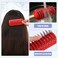 VOCOSTE 1 Pcs Hair Brush, Detangling Brush for Women Men, Hair Brush for Straight, Curly, Long, Short, Thick, Thin, Dry Hair, Red, Plastic