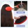 VOCOSTE 1 Pcs Hair Brush, Detangling Brush for Women and Men, Hair Brush for Straight, Curly, Long, Short, Thick, Thin, Dry Hair, Red, Plastic