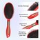 VOCOSTE 1 Pcs Hair Brush, Detangling Brush for Women and Men, Hair Brush for Straight, Curly, Long, Short, Thick, Thin, Dry Hair, Red, Plastic