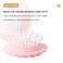 Mini Hair Brush Travel Hair Brush with Mirror Shell Shape, Folding Compact Hair Brush Mini Brush for Purse Cute Mini Hairbrush Foldable Pocket Hair Brush Massage Comb, Pink
