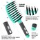 4pcs Curly Hair Brush Set for Adult &amp; Kids Wet or Dry, Detangling &amp; Wide Tooth Comb with Hair Detangler (4, Green)