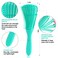 4pcs Curly Hair Brush Set for Adult &amp; Kids Wet or Dry, Detangling &amp; Wide Tooth Comb with Hair Detangler (4, Green)