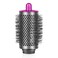 FUNTECK Large Round Volumizing Brush Compatible with Dyson Airwrap Hair Styler, Ideal for Long Hair (Fuchsia)