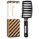 Hair Brush, Boar Bristle Hair Brush Faster Blow Drying, Professional Curved Vent Styling Hair Brushes for Women Men Kids, Paddle Detangler Brush for Wet Dry Curly Thick Thin Hair (Black)