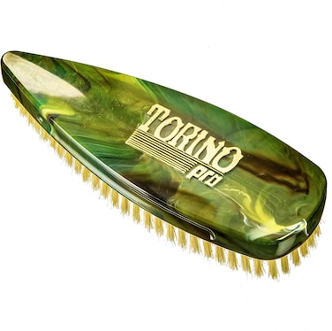 Torino Pro Wave Brush #247 - Soft Pointy Palm Shower Brush - Great for Laying Down 360 Waves