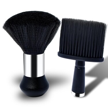 2 Pcs Neck Duster Barber Brush Soft Barber Cleaning Brush, Professional Barber Accessories Hair Cutting Brush Neck Duster Brush for Remove Loose Hair Around Neckline and Ears After Haircut