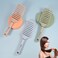 Hair Brush, Wide Curved Vented Brush for Faster Blow Drying, Styling Hair Brushes for Curly Thick, Straight Hair, Wet or Dry for Women Men