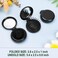 Mini Folding Hair Brush with Mirror - 50 Pack Pocket Travel Brush for Girls, Black