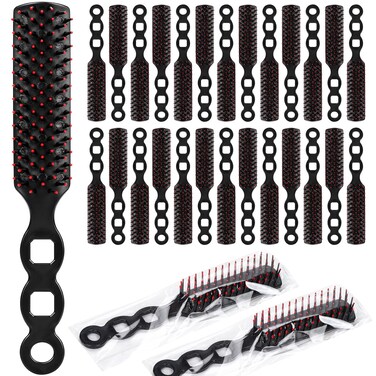 100 Packs Bulk Hair Brushes for Homeless, Anti Entangling Hair Brushes Anti Static Massage Combs, Disposable Plastic Hairbrush suitable Shelter Hotel Nursing Home Charity Church -Individually Wrapped