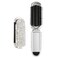 AsAlways Shiny Rhinestone Crystal Travel Hair Brush with Mirror Bling Diamonds Folding Hair Massage Comb Compact Portable Small Mini Hair Brush for Purse Wet &amp; Dry Detangling(Silver)