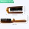 Travel Folding Hair Brush - Portable Pocket Boar Bristle Brush for Men, Women, and Kids - Restore Shine to Thin, Thick, Curly, Straight, Wet, Dry Hair