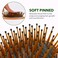 Paddle brush with air vent hole,Hair brush for Men and women,wet brush with wooden handle,curly hair brush,air cushion brush,wooden hair brush for Thick/thin/Fine Hair,oval medium hair brush