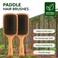 Hair brush for Men and women,wet brush with wooden handle,curly hair brush,air cushion brush,wooden hairbrush for Thick/thin/Fine Hair,paddle brush for Wet &amp; Dry Hair,square large hair brush