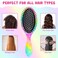 Kids Hair Brush Girls, Toddler Wet Dry Detangling Hair Brush for Curly Thick Hair Pain-Free Comb Girls Kids Women Unicorn Mermaid