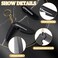 6Pcs Folding Mustache Comb, Portable Beard Comb for Men Fine Teeth Plastic Pocket Comb Handmade Saw-cut for Everyday Grooming Styling Hair Beard or Mustache