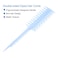 Hair Highlight Comb Set Heat Resistant, Double sided Wide Fine Tooth Highlight Comb for Hair Dye, Hair Stylist, Highlighting Comb (Blue)